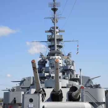 Battleship Cove - Aft 16" Mk 6 triple turret - Landmarks & Historical Buildings Near Me - Fall River, Massachusetts