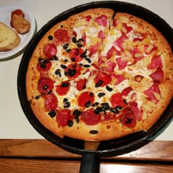 Pizza Hut - Large pan pizza :)