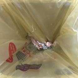 Starbucks - A picture of my drink, full, in the trash, cause that's where it belongs.