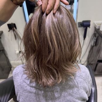 Jimi Salon - MIL haircut and highlights - Hair Salons Near Me - Flushing, New York