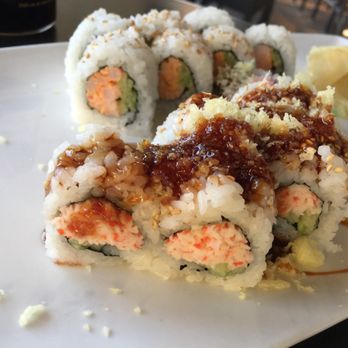 Kona Grill - El Paso - Fiery shrimp and crab Crab Crunch Roll - Sushi Bars Near Me - Paso, Texas Kona Grill - El Paso - Fiery shrimp and crab Crab Crunch Roll - Sushi Bars Near Me - Paso, Texas