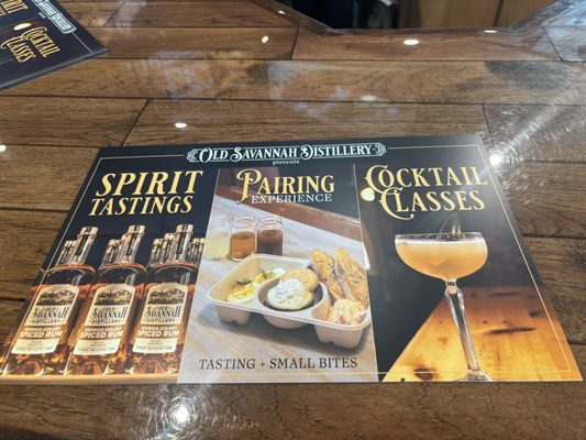 Menu photo 1 Old Savannah Distillery Savannah, GA Menu photo 1 Old Savannah Distillery Savannah, GA