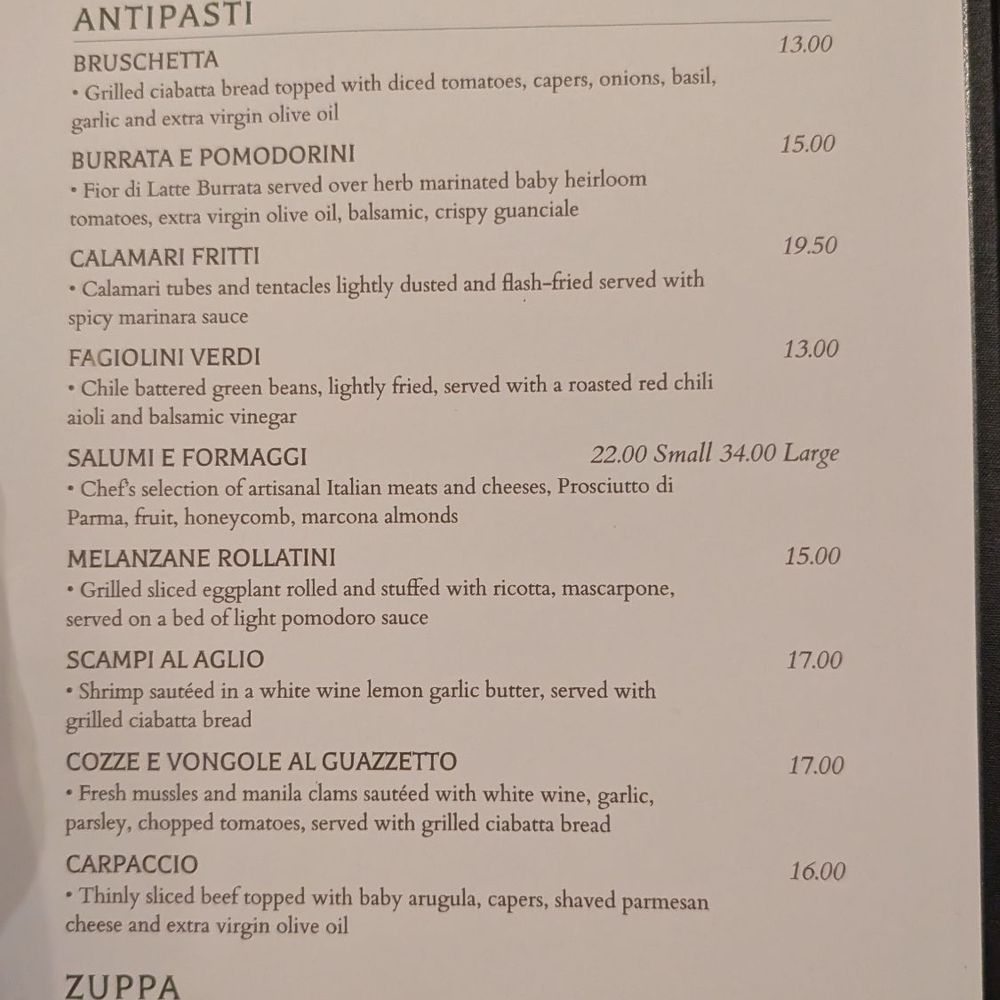Luciana's Ristorante - Appetizer menu (October 2025) - Italian Near Me - Dana Point, California Luciana's Ristorante - Appetizer menu (October 2025) - Italian Near Me - Dana Point, California