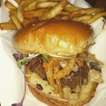 Smithtown Seafood - Beef well-ington burger on a regular bun - Seafood Near Me - Lexington, Kentucky Smithtown Seafood - Beef well-ington burger on a regular bun - Seafood Near Me - Lexington, Kentucky