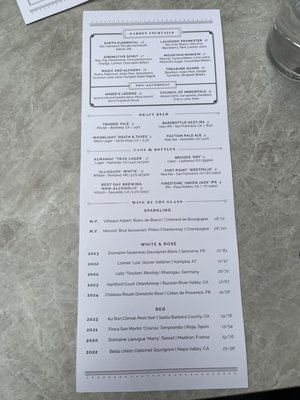 Menu photo 5 The Vault Garden San Francisco, CA