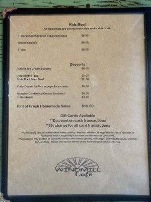 Menu photo 1 Windmill Cafe Cochise, AZ