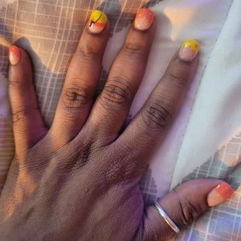 BeautyFull Nail Spa - What I got, left hand smudged - Nail Salons Near Me - Houston, Texas BeautyFull Nail Spa - What I got, left hand smudged - Nail Salons Near Me - Houston, Texas