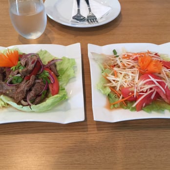 Thai On Main - Spicy beef salad and Papaya salad - Thai Near Me - Endicott, New York