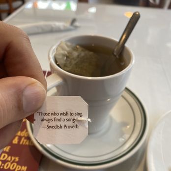 Gran Villa Restaurant - Chamomile tea  + honey - Salvadoran Near Me - Brooklyn, New York