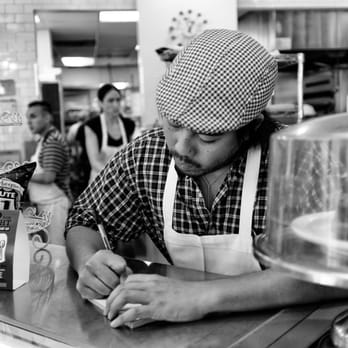 Heirloom Bakery - One of the friendly employees of Heirloom Bakery. I did not catch his name. Great place to grab a bite!!!!! - Bakeries Near Me - South Pasadena, California Heirloom Bakery - One of the friendly employees of Heirloom Bakery. I did not catch his name. Great place to grab a bite!!!!! - Bakeries Near Me - South Pasadena, California