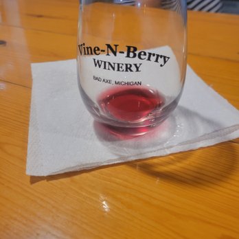 Vine-N-Berry Winery - Complimentary Glass - Wine Tasting Room Near Me - Bad Axe, Michigan Vine-N-Berry Winery - Complimentary Glass - Wine Tasting Room Near Me - Bad Axe, Michigan