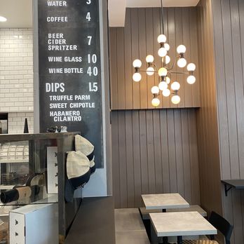 Meat & Bread - Drink and Dip Menu also cute dining area! - Sandwiches Near Me - Austin, Texas
