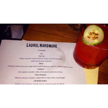 Laurel Hardware - The "gangster" drink! - New American Near Me - West Hollywood, California Laurel Hardware - The "gangster" drink! - New American Near Me - West Hollywood, California