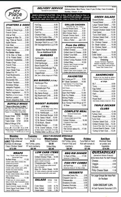 Menu photo 2 My Place & Co Delmar, NY