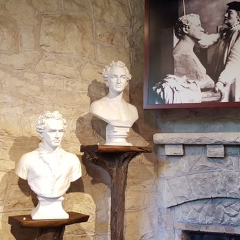 Elisabet Ney Museum - Examples of her work and a photo of Elisabet Ney working - Museums Near Me - Austin, Texas