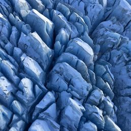 Glacial crevasses