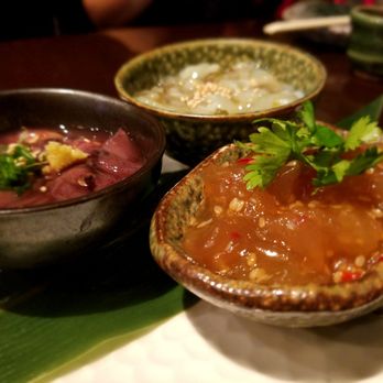 Kiraku - Appetizers, jellyfish, baby squid, and wasabi octopus. - Tapas/Small Plates Near Me - Berkeley, California Kiraku - Appetizers, jellyfish, baby squid, and wasabi octopus. - Tapas/Small Plates Near Me - Berkeley, California