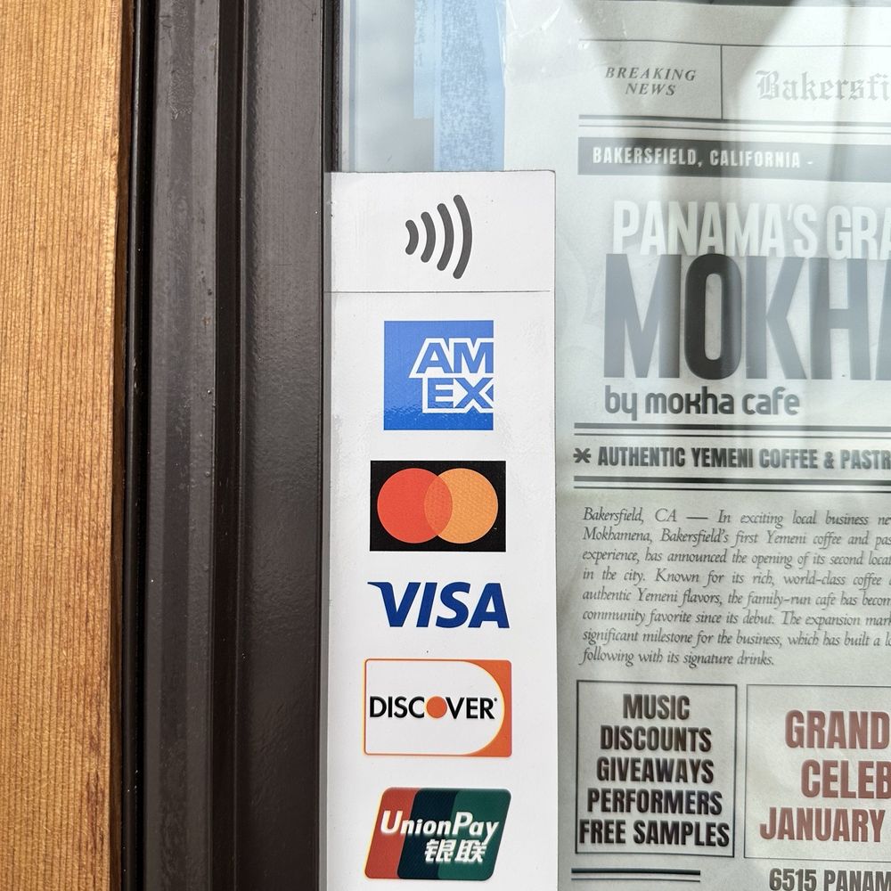 Mokha Cafe - The payments accepted - Coffee & Tea Near Me - Bakersfield, California Mokha Cafe - The payments accepted - Coffee & Tea Near Me - Bakersfield, California