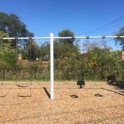 Cedar Park - Swings in wood chips