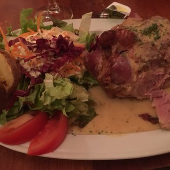 Le Fin de Siècle - Always my first meal in Brussels, Jambeneaux, pork shank with a double mustard sauce - Brasseries Near Me - Brussel, BRU