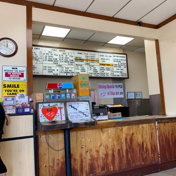 England Fish & Chips - The Menu is cool, basic.. - Seafood Near Me - Long Beach, California England Fish & Chips - The Menu is cool, basic.. - Seafood Near Me - Long Beach, California