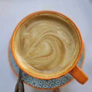 Virtù Honest Craft - Cappuccino after stirring my sugar in the raw - New American Near Me - Scottsdale, Arizona