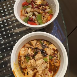 JingJing Asia - Sichuan spicy squid and Mapo Tofu