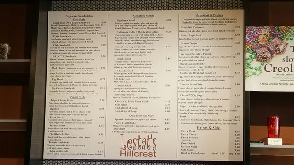 Menu photo 8 Lestat's Hillcrest San Diego, CA