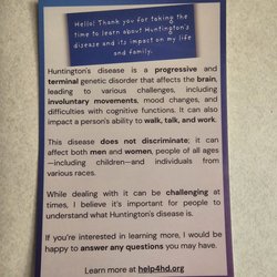 Amedisys Home Health Care - A little info on a fatal disease called Huntington's