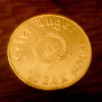 Peter Luger - Peter Luger's chocolate gold dollar - Steakhouses Near Me - Brooklyn, New York Peter Luger - Peter Luger's chocolate gold dollar - Steakhouses Near Me - Brooklyn, New York