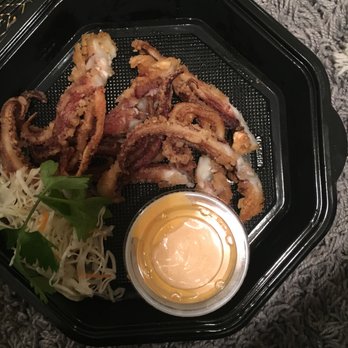 Pop Sushi - This is the Calamari appetizer and the breading was minimal at most. - Tapas Bars Near Me - Durango, Colorado Pop Sushi - This is the Calamari appetizer and the breading was minimal at most. - Tapas Bars Near Me - Durango, Colorado