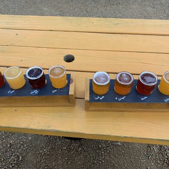 Four Corners Brewing - Beer flights! - Breweries Near Me - Dallas, Texas