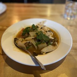Taste of Thai - Hot and sour soup. Best I've ever had