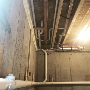 Maverick Plumbing - Unfinished basement plumbing into a hung building drain. - Plumbing Near Me - Aliquippa, Pennsylvania