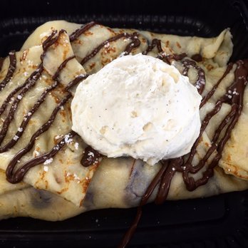The Magic Pan - Nutella + Banana Crepe - Desserts Near Me - Denver, Colorado The Magic Pan - Nutella + Banana Crepe - Desserts Near Me - Denver, Colorado