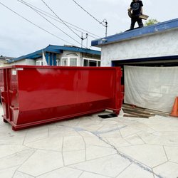 Haul'n Off Dumpster Rentals - 15 cubic yard dumpster rental in imperial beach Ca. for a roof repair. Dumpster was loaded with asphalt roof shingles and plywood.