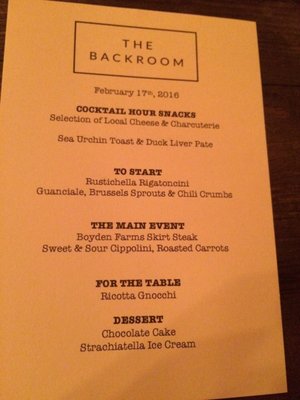 Menu photo 3 The Backroom Pittsfield, VT Menu photo 3 The Backroom Pittsfield, VT