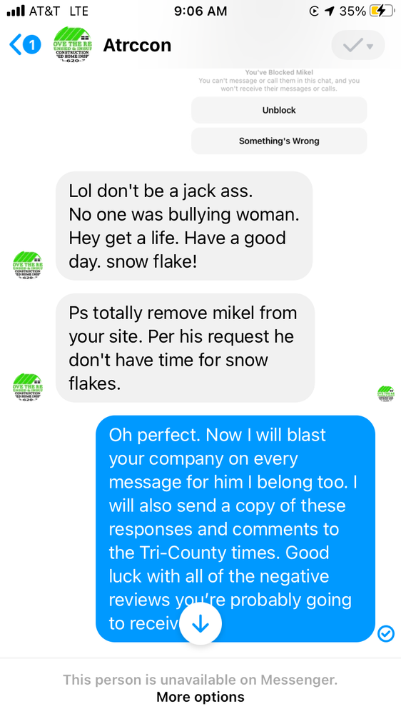 Slide of Above The Rest Construction