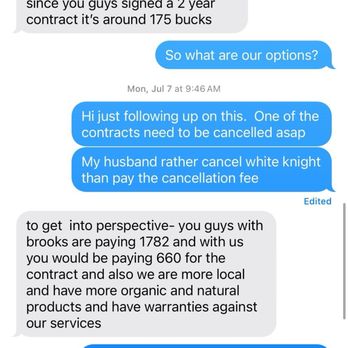 White Knight Pest Control - Text message with sales person - Pest Control Near Me - Yorba Linda, California White Knight Pest Control - Text message with sales person - Pest Control Near Me - Yorba Linda, California