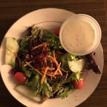Manny's Steakhouse - Salad that comes with your meal includes mixed greens, carrots, tomatoes, cucumbers, and dried cranberries. - Steakhouses Near Me - Vallejo, California Manny's Steakhouse - Salad that comes with your meal includes mixed greens, carrots, tomatoes, cucumbers, and dried cranberries. - Steakhouses Near Me - Vallejo, California
