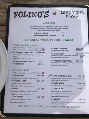 Menu photo 5 Folino's Pizza Shelburne, VT Menu photo 5 Folino's Pizza Shelburne, VT