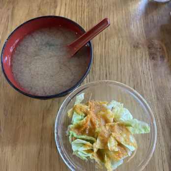 Sushi Cho - Complimentary miso soup and salad - Japanese Near Me - Fairfax, Virginia Sushi Cho - Complimentary miso soup and salad - Japanese Near Me - Fairfax, Virginia