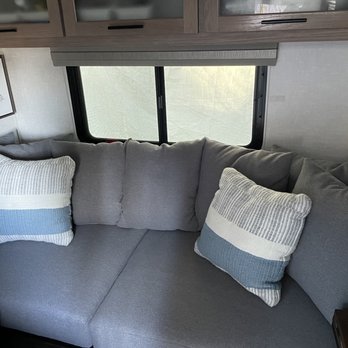 Aby's Upholstery - The grey seat and back cushions were custom made by Aby. Love them! - Furniture Reupholstery Near Me - San Jose, California Aby's Upholstery - The grey seat and back cushions were custom made by Aby. Love them! - Furniture Reupholstery Near Me - San Jose, California