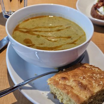 Meadowlark Restaurant - Delicious soup of the day: green pea mint - New American Near Me - Dayton, Ohio