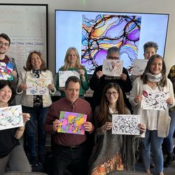 Juxtapose Gallery - Neurographic Art Workshop at Community in Crisis, Bernardsville, NJ