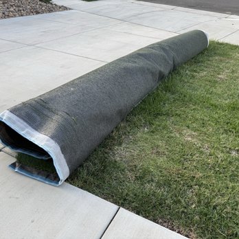 ProGreen Socal - Roll in our front yard blocking sprinklers - Artificial Turf Near Me - Murrieta, California
