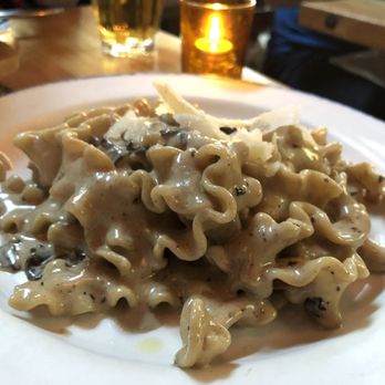 Gusto 101 - Mafalde ai Funghi portobello, porcini, oyster mushrooms, truffle cream sauce - Italian Near Me - Toronto, Ontario