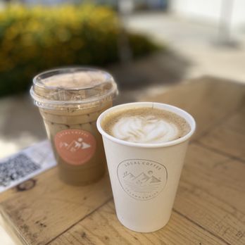 Local Coffee Bar - Cookie butter iced latte and pandan + plum sugar latte - Coffee & Tea Near Me - Chino Hills, California Local Coffee Bar - Cookie butter iced latte and pandan + plum sugar latte - Coffee & Tea Near Me - Chino Hills, California