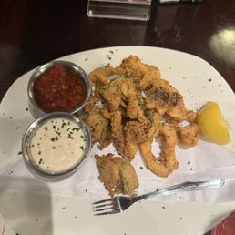 Calamari cooked perfect and great with the lemon aioli Calamari cooked perfect and great with the lemon aioli
