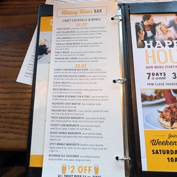Thirsty Lion - Glendale - Happy hour Meñu - Breakfast & Brunch Near Me - Glendale, Arizona Thirsty Lion - Glendale - Happy hour Meñu - Breakfast & Brunch Near Me - Glendale, Arizona
